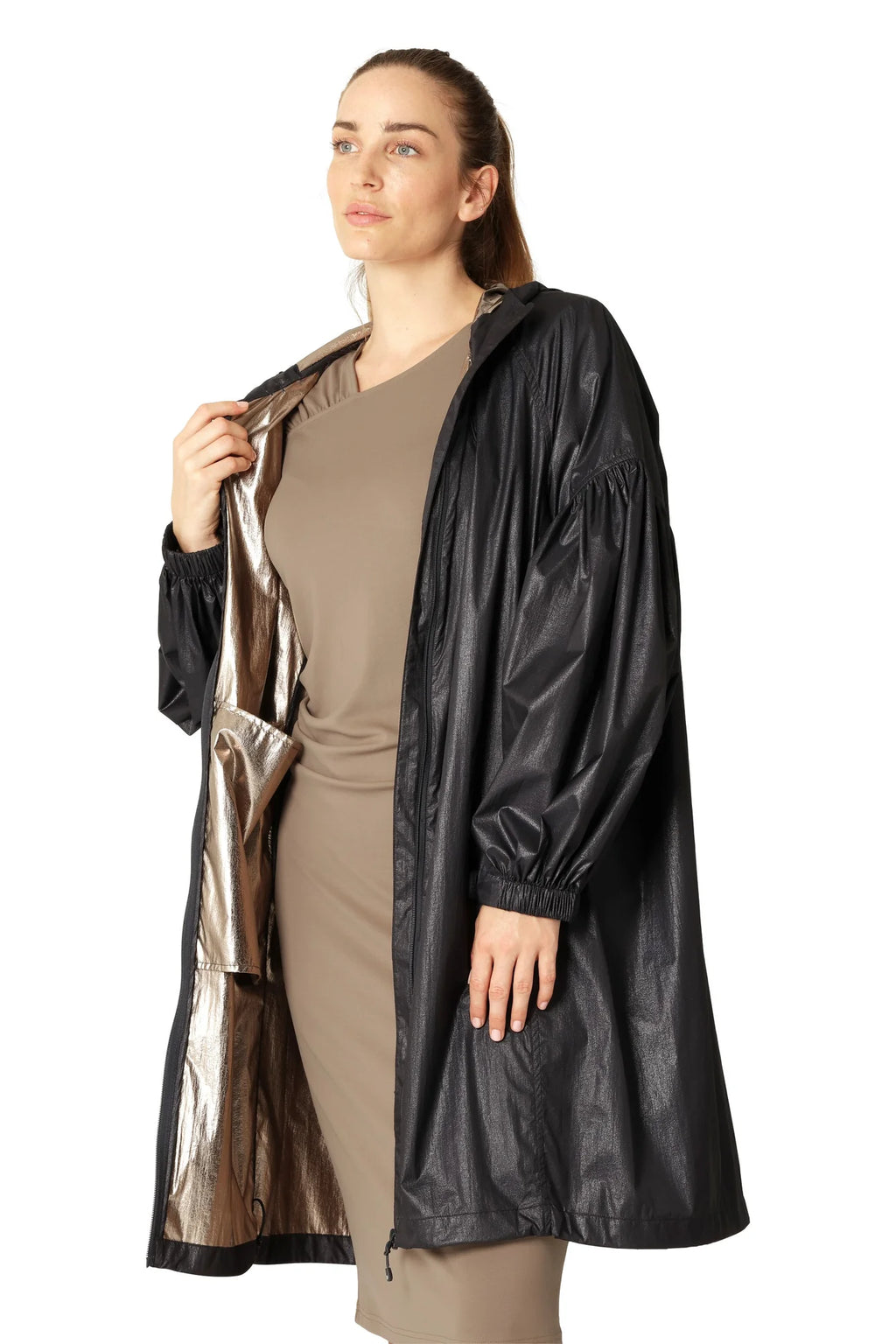Wind Jacket - Shimmer Dark Indigo/Gold