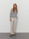 Gitte Trouser - Light Brown Striped