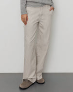 Gitte Trouser - Light Brown Striped