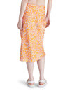 Mindy Floral Print Midi Slip Skirt