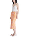 Mindy Floral Print Midi Slip Skirt