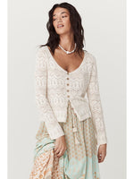 Siesta Pointelle Cardigan - Daisy