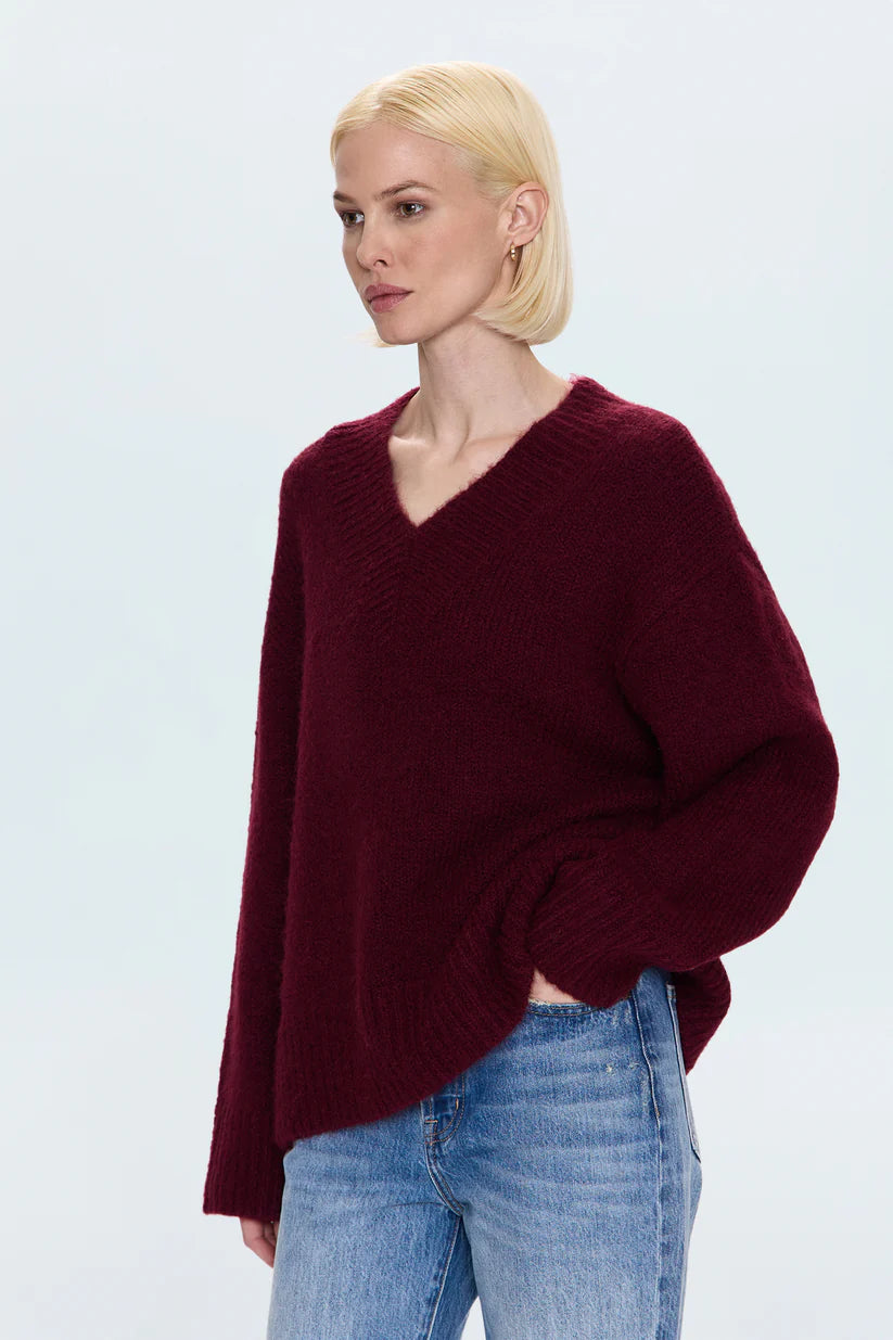 Talia Sweater-Claret