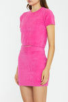 Hot Pink Short Sleeve Jumper