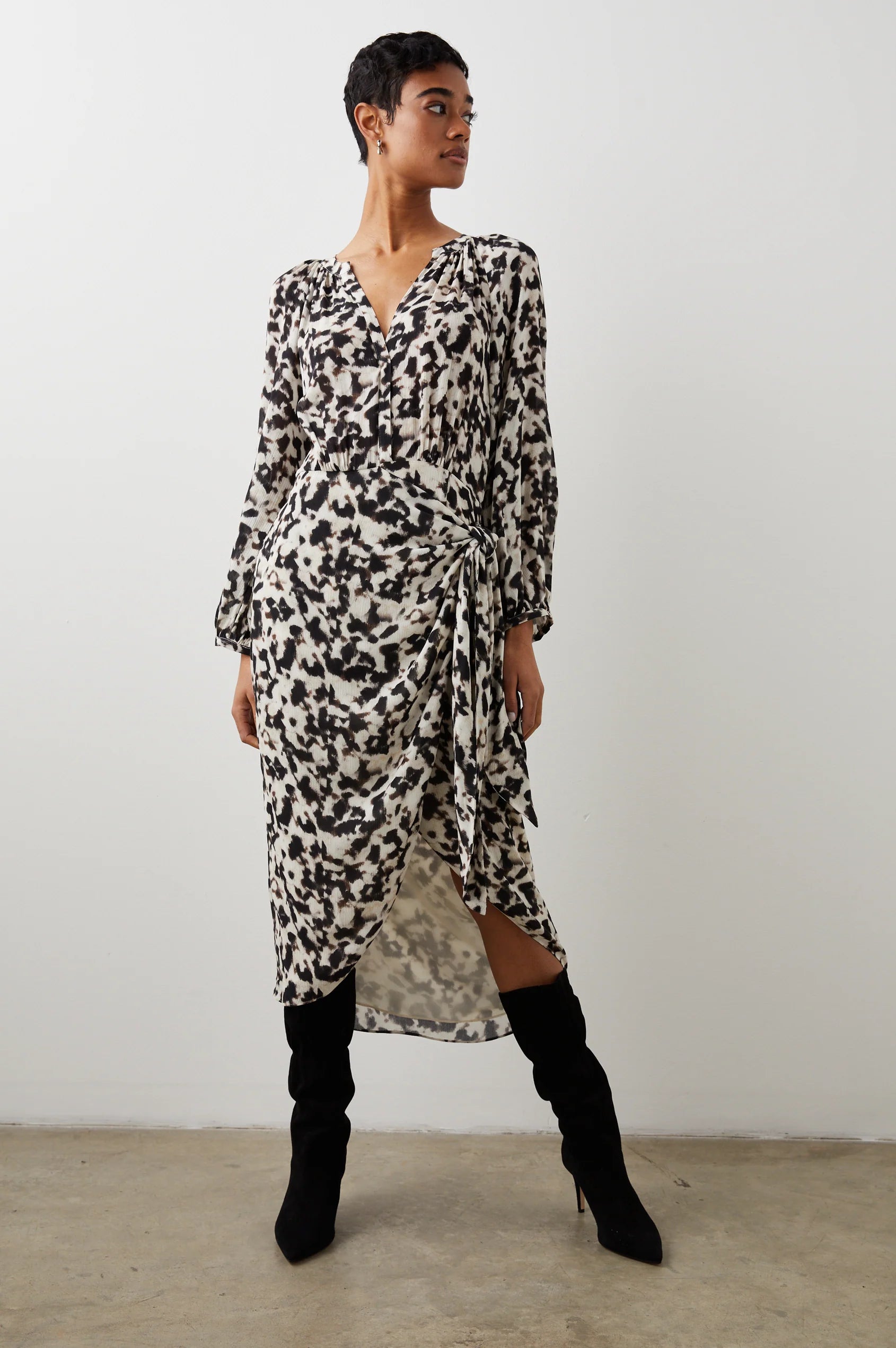 Next animal sales print wrap dress