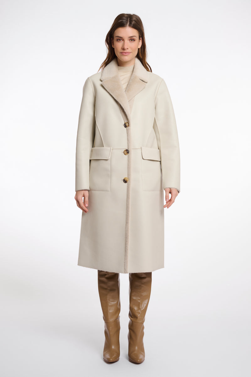 Tatiana Revertsible Long Coat
