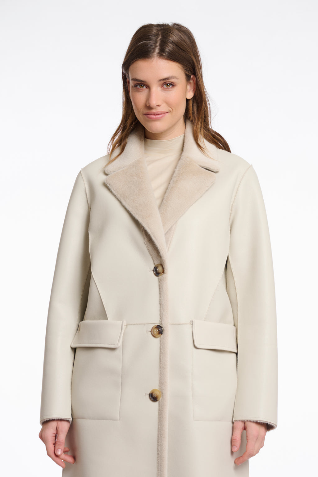 Tatiana Revertsible Long Coat