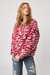 Quincy Reversible Jacket - Raspberry Swirl