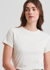 Pima Cotton Stretch Slim T-Shirt - White