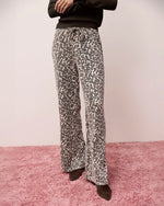 Lounge Denim Leopard Pant