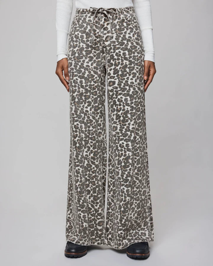 Lounge Denim Leopard Pant
