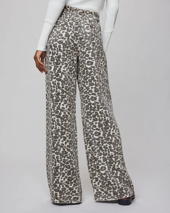 Lounge Denim Leopard Pant