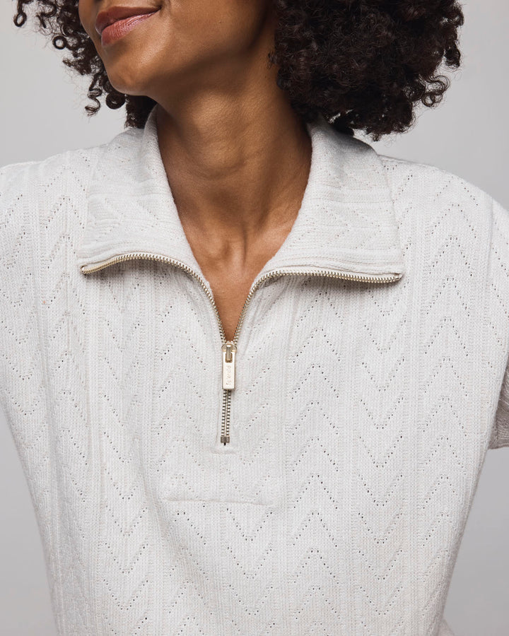 Sweatersoft Quarter Zip Sweater - Pale Oak Heather