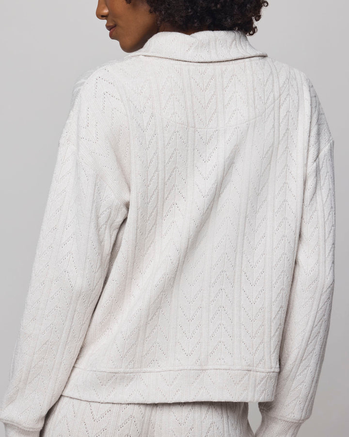 Sweatersoft Quarter Zip Sweater - Pale Oak Heather