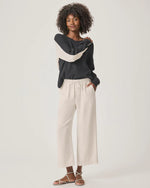 Angie Crop Wide Leg Pant - Moonstone