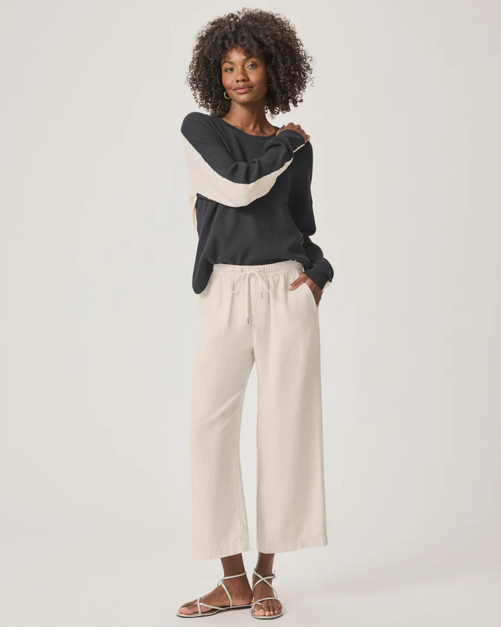 Angie Crop Wide Leg Pant - Moonstone