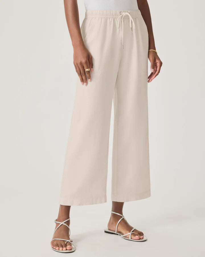 Angie Crop Wide Leg Pant - Moonstone