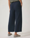 Angie Crop Wide Leg Pant - Navy