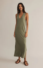 Palisades Midi Dress - Avocado