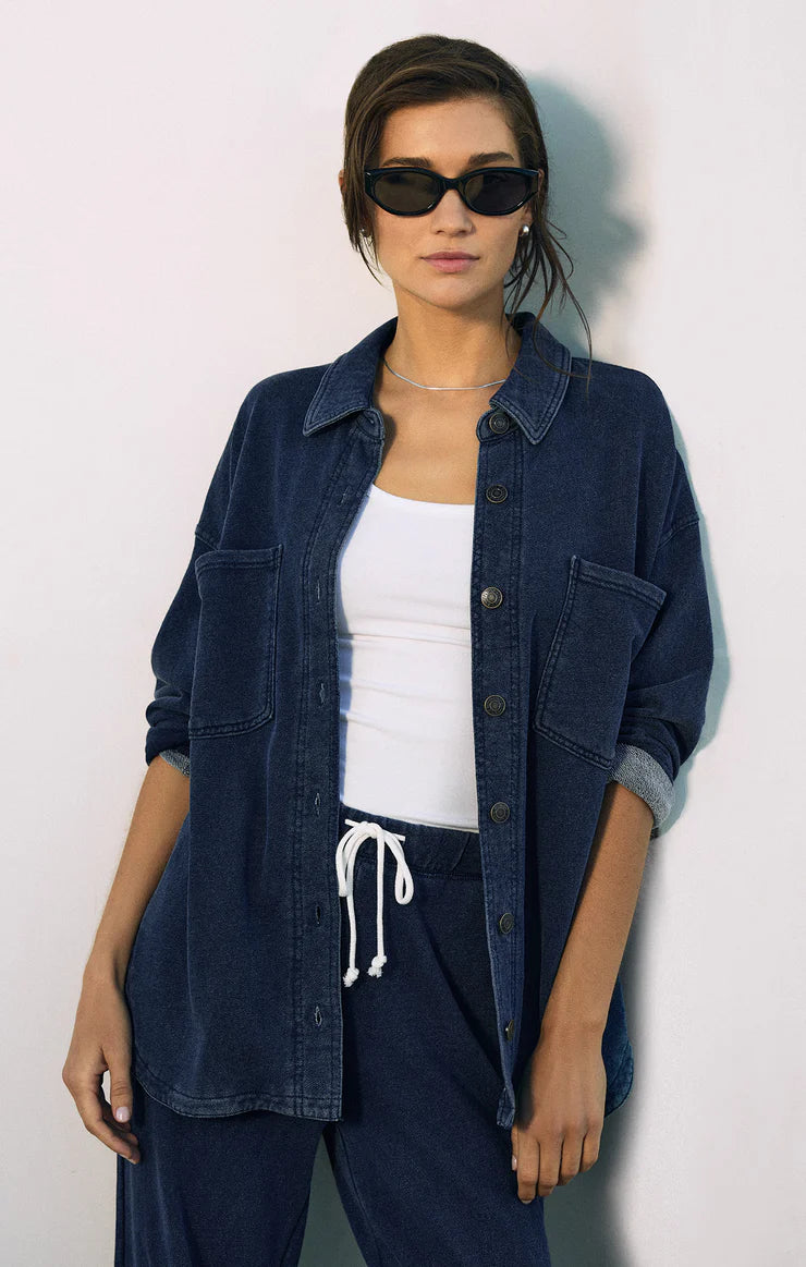 All Day Knit Denim Jacket - Indigo