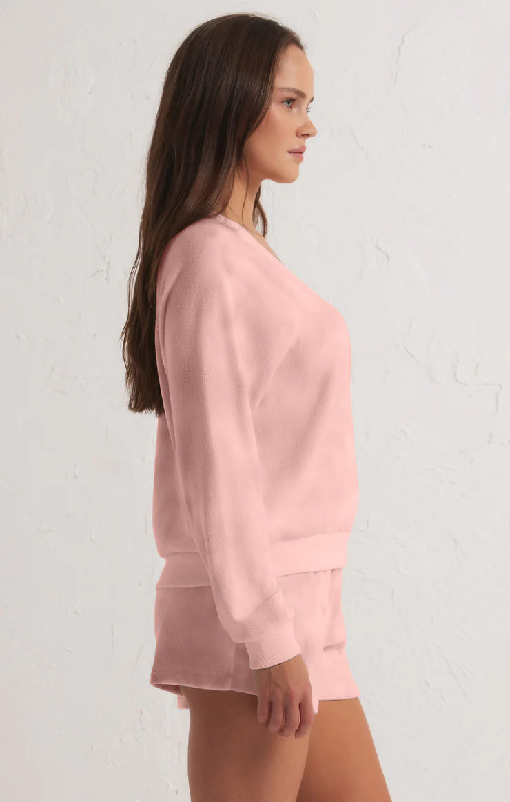 Candy Skies Long Sleeve Top - Peachsicle
