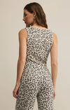 Luxe Leopard Tank - Champagne