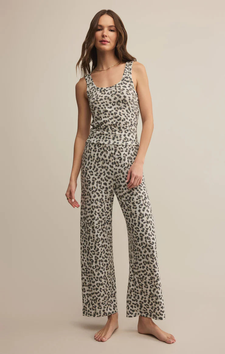 Luxe Leopard Tank - Champagne