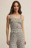 Luxe Leopard Tank - Champagne