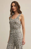 Luxe Leopard Tank - Champagne