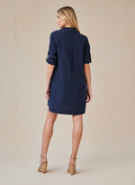 A-Line Shirt Dress - Endless Sea