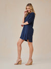 A-Line Shirt Dress - Endless Sea