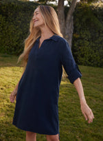 A-Line Shirt Dress - Endless Sea