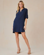 A-Line Shirt Dress - Endless Sea