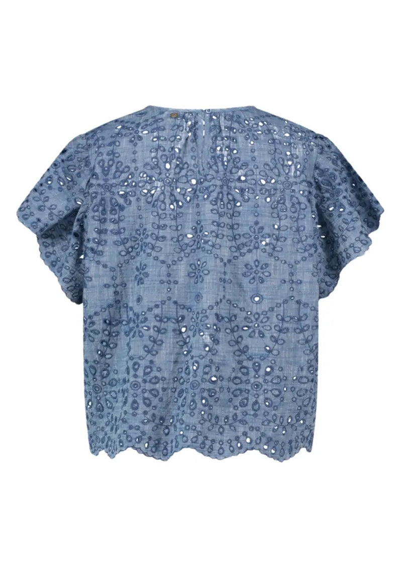 Alinna Blouse-Light Chambray