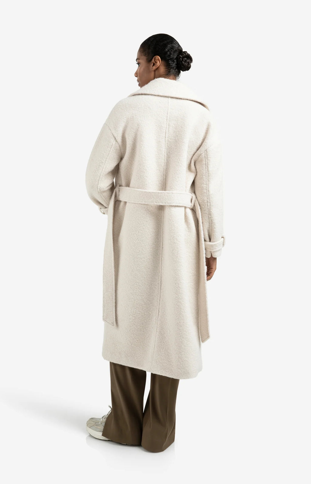Woven Boucle Long Jacket