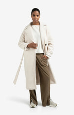Woven Boucle Long Jacket