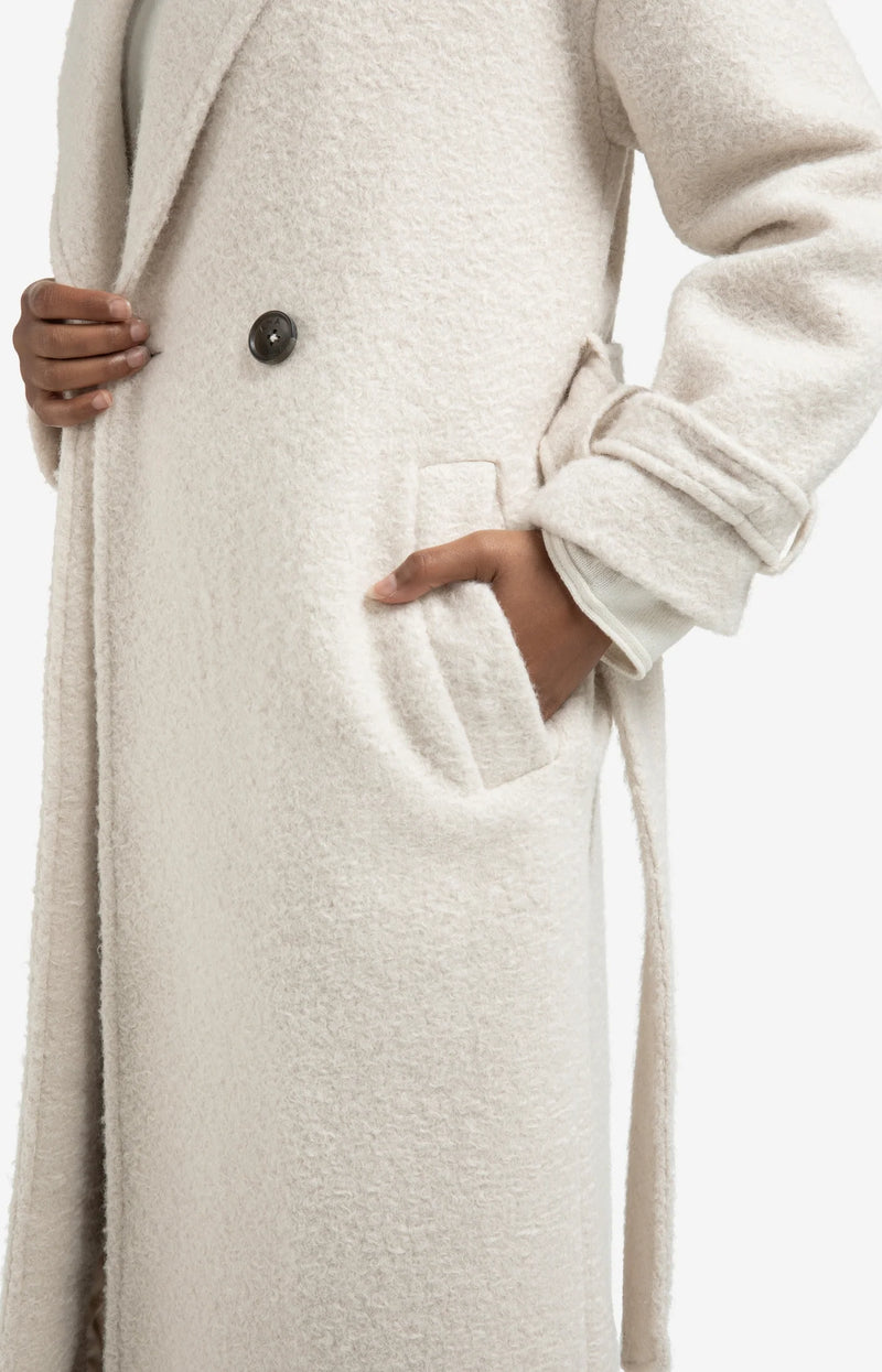 Woven Boucle Long Jacket