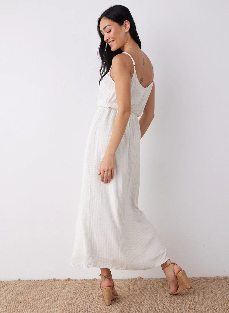 Button front top cami dress