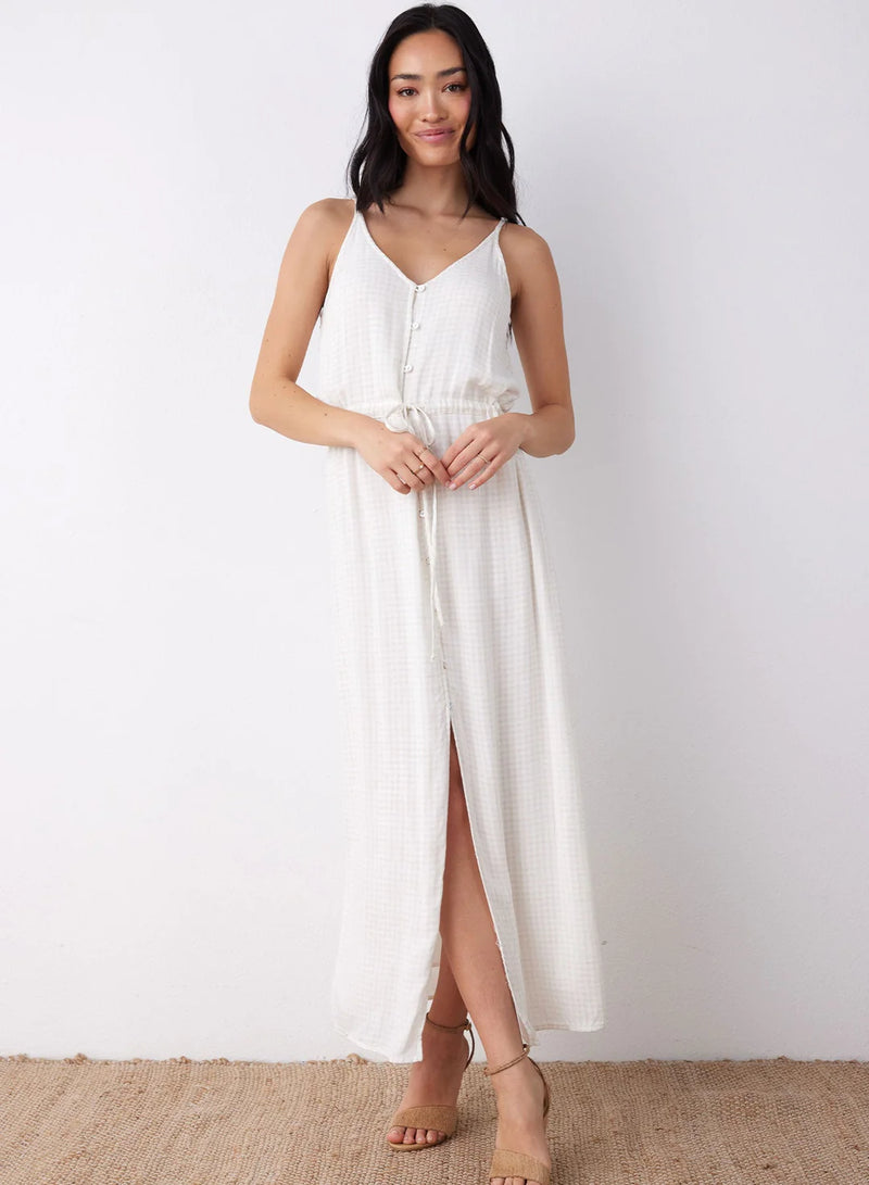 Button Front Cami Dress - Light Sand