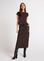 Cargo Midi Skirt - Ruby Red