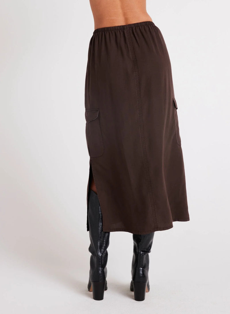 Cargo Midi Skirt - Ruby Red