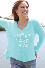 Coffee Lake Wine V-Neck