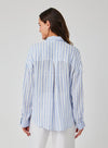 Contrast Pocket BF Shirt - Blue Sky Stripe
