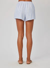 Contrast Tie Flowy Short - Blue Sky Stripe
