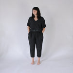 Crinkle Slouchy Pant - Black