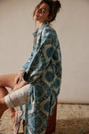 Brick Lane Jacquard  - Blue Combo