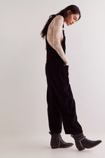 Good Luck Cord Overalls - Black