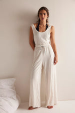 Wait A Minute Romper - Oatmeal