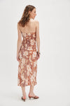 Presley Midi Dress - Copper Combo