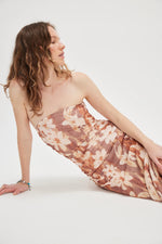 Presley Midi Dress - Copper Combo